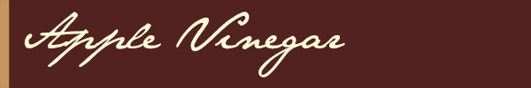 apple vinegar