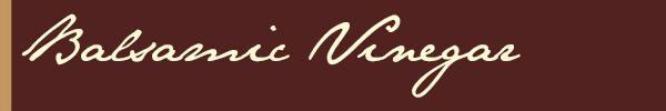 balsamic vinegar